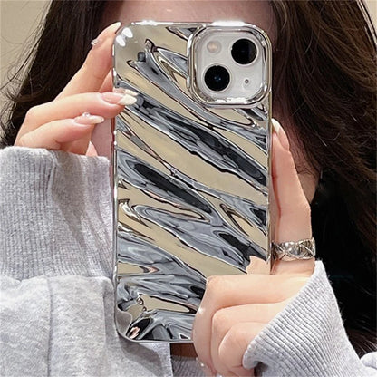 Luxury Silver Silk Pattern Phone Case